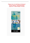 Primary Care: Art and Science of Advanced Practice Nursing - An Interprofessional Approach 5th edition Dunphy Test Bank