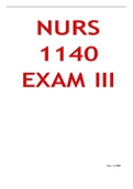 NURS 1140 pharm KICK ASS CRASH COURSE EXAM III