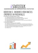 Samenvatting Statistiek (kansrekening en inferentiële statistiek) - hoofdstuk 8