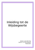 Samenvatting Denken over denken & Hoofdstukken A,B,C en D van Fons Dewulf Inleiding Tot De Wijsbegeerte (POM32a)