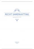 Samenvatting Inleiding Recht