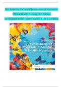 TEST BANK For Varcarolis' Foundations of Psychiatric Mental Health Nursing, 9th Edition by Margaret Jordan Halter, Verified Chapters 1 - 36, Complete Newest VersionTEST BANK For Varcarolis' Foundations of Psychiatric Mental Health Nursing, 9th Editi