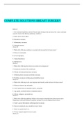 COMPLETE SOLUTIONS BREAST SURGERY