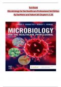 Test Bank  Microbiology for the Healthcare Professional 3rd Edition  By VanMeter and Hubert All Chapter's 1-25 