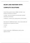 NCOM 1000 MIDTERM WITH COMPLETE SOLUTIONS