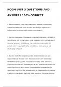 NCOM UNIT 3 QUESTIONS AND ANSWERS 100% CORRECT