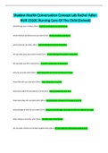 Shadow Health Conversation Concept Lab Rachel Adler: NUR 2310C Nursing Care Of The Child (Solved)