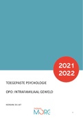 Toegepaste psychologie: Intrafamiliaal geweld 