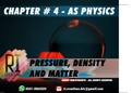 Pressure, Density and Matter | AS Physics 9702 | Notes & Past Papers