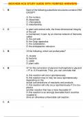 BIOCHEM ACS STUDY GUIDE WITH VERIFIED ANSWERS