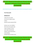 NR 507 Week 8 Final Exam Study Guide (Variant 1)/Patho Final Study guide Completed