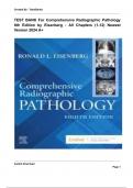 TEST BANK For Comprehensive Radiographic Pathology 8th Edition by Eisenberg - All Chapters (1-12) Newest Version 2024 A+