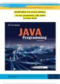 TEST BANK FOR Java Programming 10th Edition Solution By Farrell (VERIFIED)