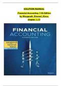 Solution Manual For Financial Accounting 11th Edition by Jerry J. Weygandt, Paul D. Kimmel, Donald E. Kieso / Latest & Updated Version 2024 