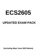 ECS2602 EXAM PACK 2022