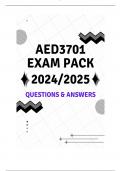 AED3701 EXAM PACK 2024/2025