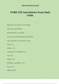 NURB 3150 Anti-diabetics Exam Study Guide.