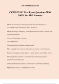 CCPD EVOC Test Exam Questions With 100% Verified Answers