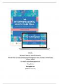 The Interprofessional Health Care Team Leadership and Development  Third Edition Donna Weiss SOLUTION MANUAL