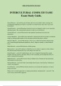 INTERCULTURAL COMM 335-TAMU Exam Study Guide.