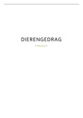 Samenvatting  Dierengedrag - Inleiding