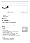 AQA A-LEVEL ECONOMICS PAPER 3 VERIFIED SOLUTION