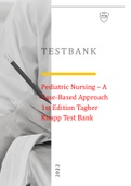 Pediatric Nursing – A Case-Based Approach 1st Edition Tagher Knapp Test Bank