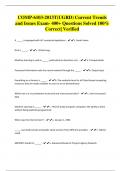 COMP-6103-2013T(UGRD) Current Trends and Issues Exam- 400+ Questions Solved 100% Correct| Verified