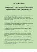 Paul Mitchell Cosmetology mock board final Exam Questions With Verified Answers.