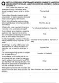 IBEC ELECTROLOGY STATE BOARD NEWEST COMPLETE  QUESTIONS AND CORRECT DETAILED ANSWERS (VERIFIED ANSWERS) |ALREADY GRADED A+