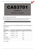 CAS3701 Assignment 12 (COMPLETE ANSWERS) 2024 - DUE 4 October 2024