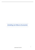 Samenvatting Inleiding tot de Macro-Economie - VUB 2021-2022