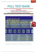 FULL TEST BANK Essentials of Dental Radiography: For Dental Assistants and Hygienists 8th Edition by Orlen N. Johnson (Author) Graded A+   