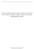 Test bank medical surgical nursing 7th edition by adrianne dill linton contains all chapters questions answers en rationales latest spring 2021 a guide