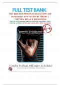 Test Bank for Principles of Anatomy and Physiology 16th Edition by Gerard J Tortora, Bryan H Derrickson | All Complete Chapter 1-29