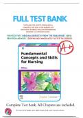 Test Bank for Fundamental Concepts and Skills for Nursing 6th Edition by Patricia A. Williams