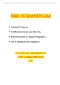 HESI RN Fundamentals v1 and v2