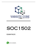 SOC1502 EXAM PACK 2022