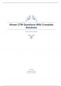 Atmae CTM Questions With Complete Solutions