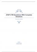 ATAP CTM Questions With Complete Solutions.