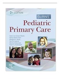 Burns' Pediatric Primary Care 7th Edition Test Bank