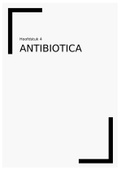 microbiologie  - Samenvatting (les + boek) hfst 4 - AB: inleiding 