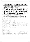 Final Exam Questions Property and Casualty - NJ STATE EXAM WITH STUDY GUIDE EXAMFX questions