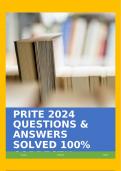 PRITE 2024 QUESTIONS & ANSWERS SOLVED 100% CORRECT!!