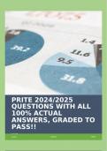 PRITE 2024/2025 QUESTIONS WITH ALL 100% ACTUAL ANSWERS, GRADED TO PASS!!