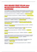 EEG BOARD PREP EXAM 2024 QUESTIONS WITH UPDATED ANSWERS 