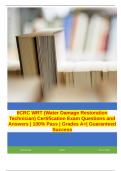 IICRC WRT (Water Damage Restoration Technician) Certification Exam Questions and Answers | 100% Pass | Grades A+| Guaranteed Success