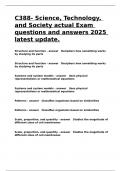 C388- Science, Technology, and Society actual Exam questions and answers 2025 latest update.