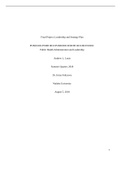 Final Project: Leadership and Strategy Plan PUBH 6031/PUBH 8031/PUBH 8031H/HLTH 6031/HLTH 8031: Public Health Administration and Leadership