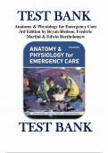 Test Bank for Anatomy & Physiology for Emergency Care, 3rd Edition (Bledsoe, 2020) Chapter 1-20 | All Chapter